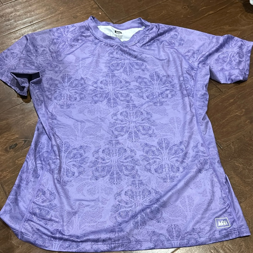 REI outdoor purple print XL too
